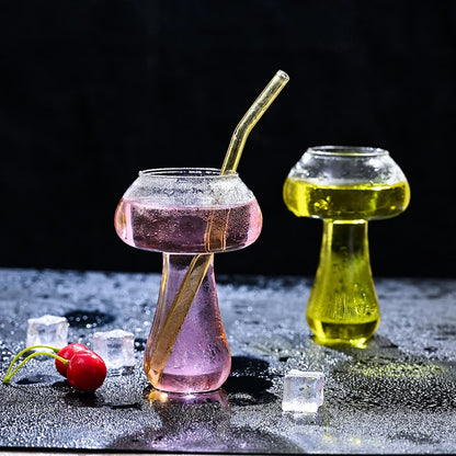 Pilzförmiges Cocktailglas – 260 ml – Transparentes Glas – Vielseitig einsetzbar