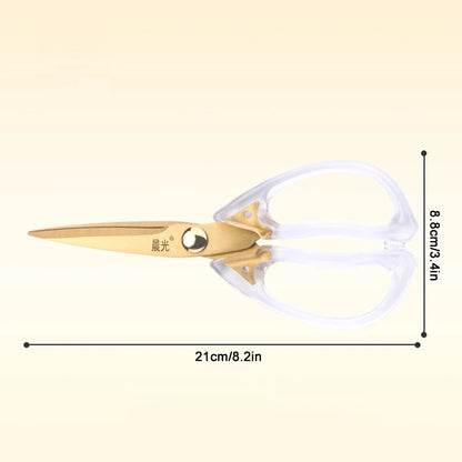 Küchenschere – Vielseitig & Scharf – Transparenter Griff – 21 x 8,8 cm
