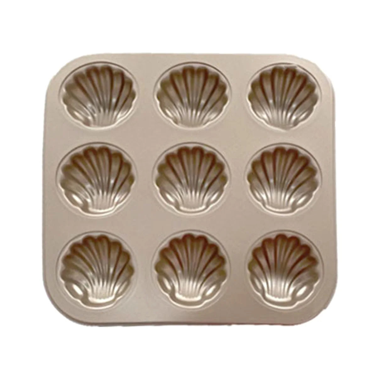 Madeleine Backform 9er Form – Antihaft Kuchenform aus Karbonstahl für perfekte Madeleine-Kekse