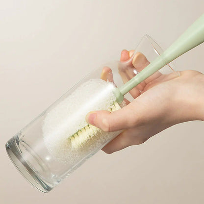 Flaschenwasser Bekerborstel mit langem Stiel, abnehmbare Reinigungsbürste für Flaschen, Tassen und Thermoskanne, vielseitig einsetzbar