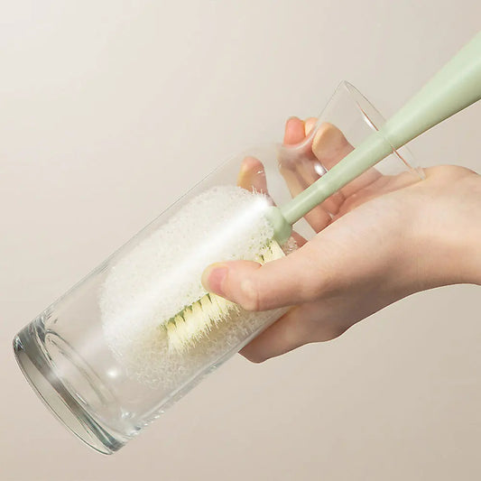 Flaschenwasser Bekerborstel mit langem Stiel, abnehmbare Reinigungsbürste für Flaschen, Tassen und Thermoskanne, vielseitig einsetzbar