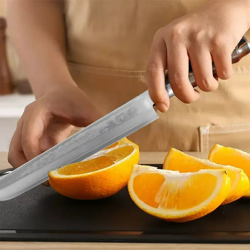8-Zoll Küchenmesser aus Damaszenerstahl – Rasiermesserscharfes Chefmesser für Fleisch, Fisch & Gemüse