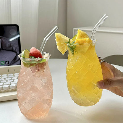 Set von 2 Ananas Cocktailgläsern – Kreative Glasbecher für Cocktails, Wasser und Wein – 480 ml für Zuhause oder Party