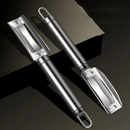 2er-Set Edelstahl Gemüseschäler – Robuster Universalschäler für Obst & Gemüse, ideal für harte Schalen