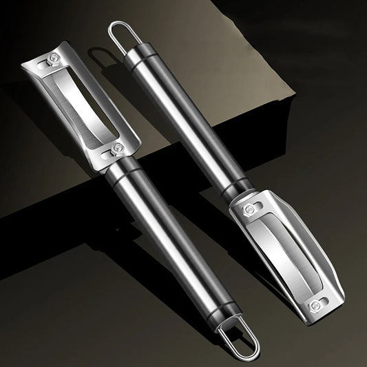 2er-Set Edelstahl Gemüseschäler – Robuster Universalschäler für Obst & Gemüse, ideal für harte Schalen