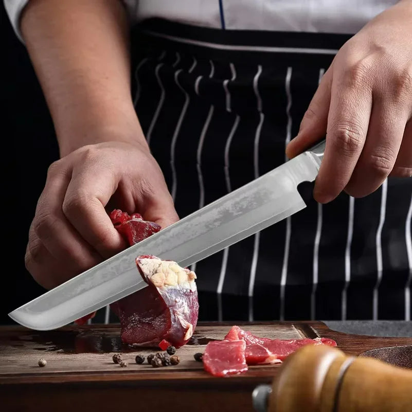 8-Zoll Küchenmesser aus Damaszenerstahl – Rasiermesserscharfes Chefmesser für Fleisch, Fisch & Gemüse