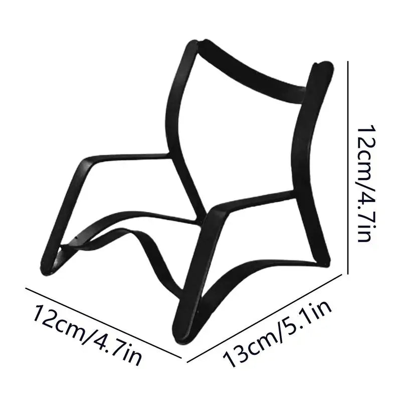 Metall Weinflaschenhalter Stuhl-Design – Platzsparendes Weinregal für Tisch & Vitrine