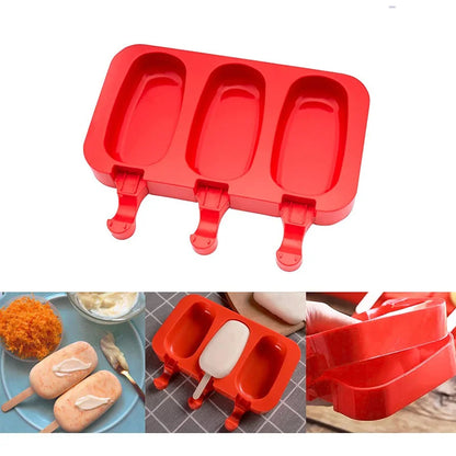 Silikon Eisform mit 20 Stielen – DIY Eis am Stiel & Schokoladenform – BPA-frei