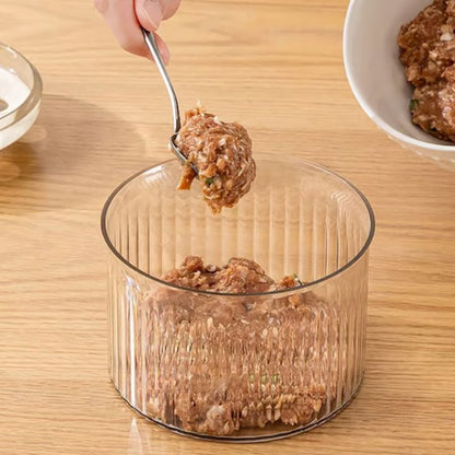 Edelstahl Fleischbällchen Former – Gleichmäßige Bällchen ohne klebrige Hände – Robustes Küchenutensil