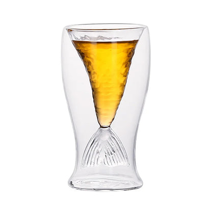 Cocktailglas – Doppelschichtiges Design – 90 ml – Transparentes Glas