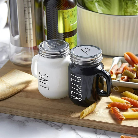 Boerderij Zout- und Pfefferstreuer Set, 4 oz, Schöne Zuckerdose im modernen Landhausstil, Küchenaccessoires
