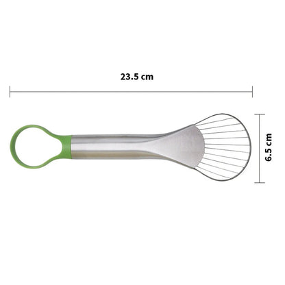 Avocado Slicer 2-in-1 Edelstahl Frucht Cutter für Avocado, Kiwi, Pitaya & Gemüse, Küchen Gadget