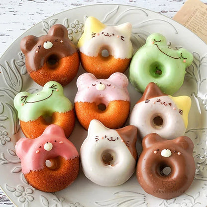 Mini Donut Backform Antihaft – 6er Muffinform für Donuts, Madeleine & Muffins – 26 x 18 cm