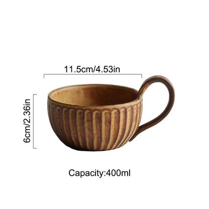 2er Set Vintage Kaffeetassen – Keramik im Japan-Stil