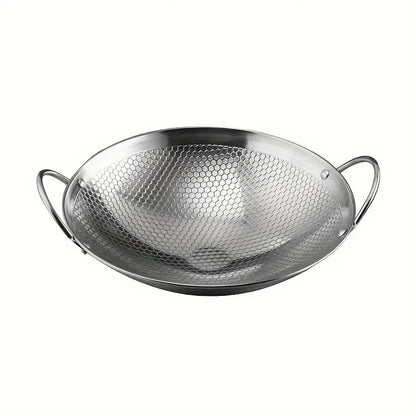 Hochwertige Edelstahl Honigwabenpfanne 29 cm – Antihaft, Kratzfest, Induktion