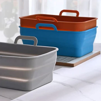 Faltbare Silikon-Backformen für Heißluftfritteusen (2er-Set)