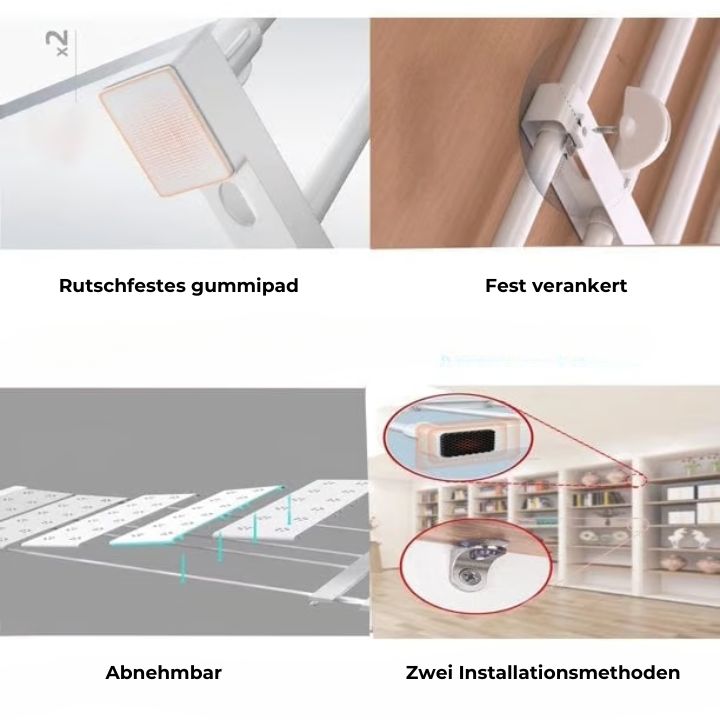 Ausziehbares Regalbrett für flexible Lagerung – Einstellbar, Stabil und Einfach zu Montieren