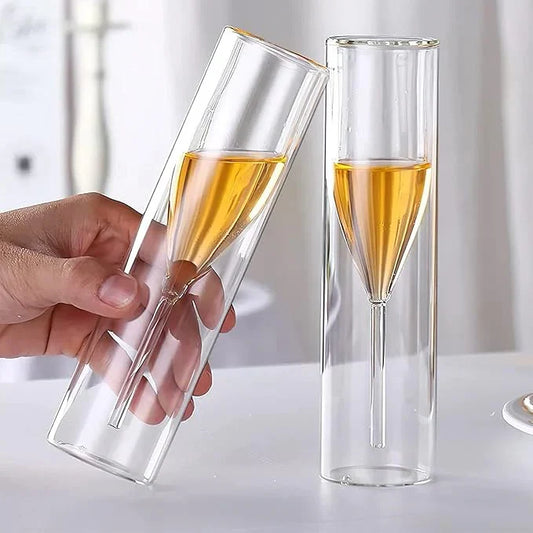 Kristallgläser Champagner – Schwebender Effekt, Premium-Design, Set für Küche und Bar