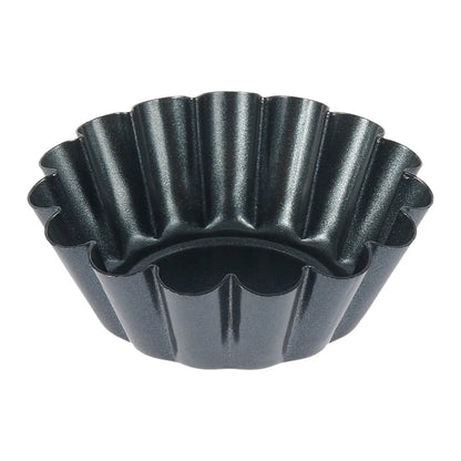 Muffinform | Antihaft | Gleichmäßige Wärmeverteilung | Metall (12 Stück)
