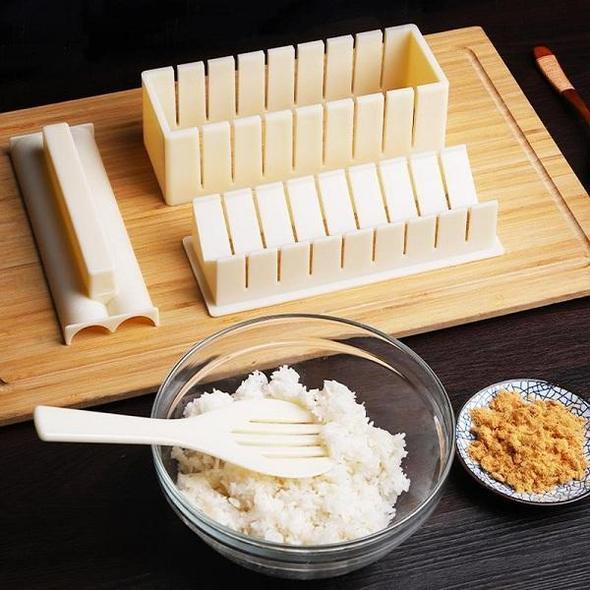 Sushi-Set für Zuhause – Komplettes Set mit Formen, Spatel und Matte für Perfekte Rollen