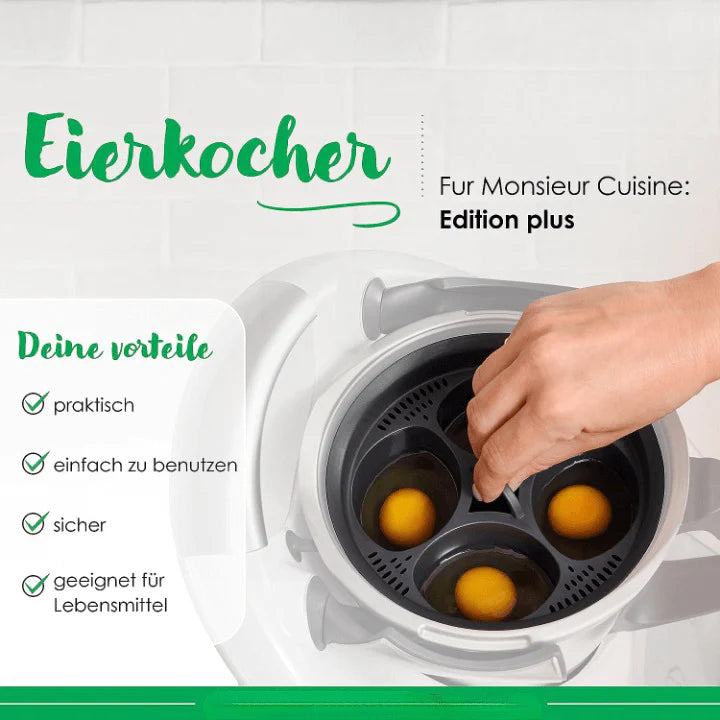 Multifunktionaler Eierpochierer – Mikrowellengeeignet, BPA-frei, Platzsparend für Perfekte Frühstückseier