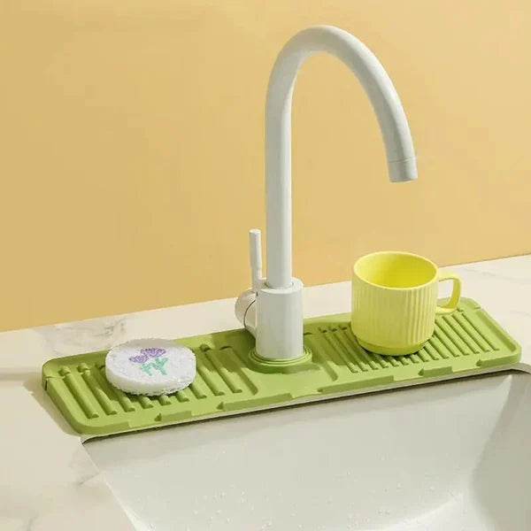 Wasserhahn-Silikonauflage – Tropfschutz für trockene Arbeitsplatten, 45 cm