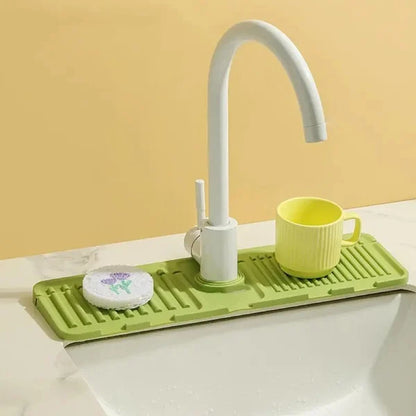 Wasserhahn-Silikonauflage – Tropfschutz für trockene Arbeitsplatten, 45 cm