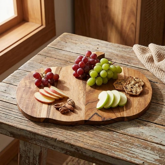 Schneidebrett in Kürbisform