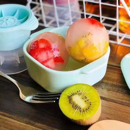 Langsam schmelzende Eisball-Formen Set 4 Stück, BPA-frei, für Cocktails, Whiskey und Punsch
