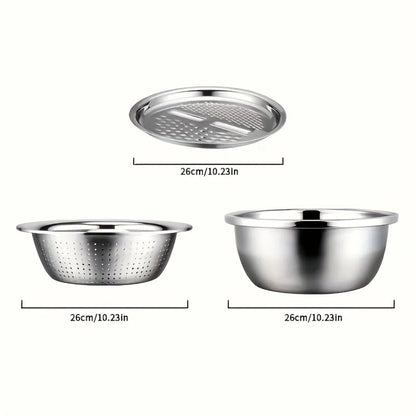 Siebset | 3-in-1 Funktion | Gleichmäßige Anwendung | Edelstahl