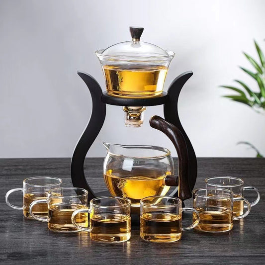 Glas Teeset mit Magnet-Schalter & Teekanne – Modern & stilvoll