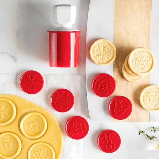 Kekse Stempel für kreative Plätzchen – Lustige Designs, Antihaft-Oberfläche, Ergonomisch