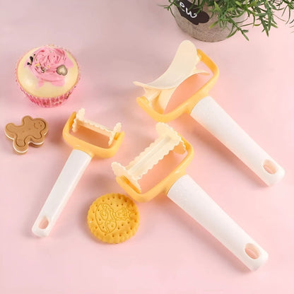 Teigroller für perfektes Gebäck – Präzises Schneiden & Formen, 3er Set, Ergonomisch & Vielseitig