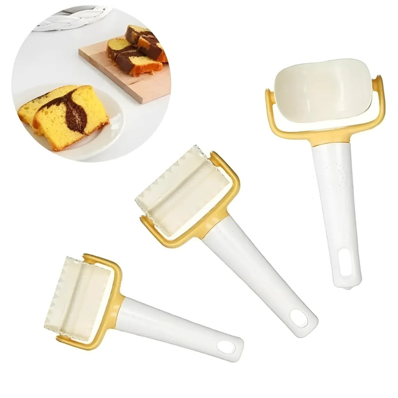 Teigroller für perfektes Gebäck – Präzises Schneiden & Formen, 3er Set, Ergonomisch & Vielseitig