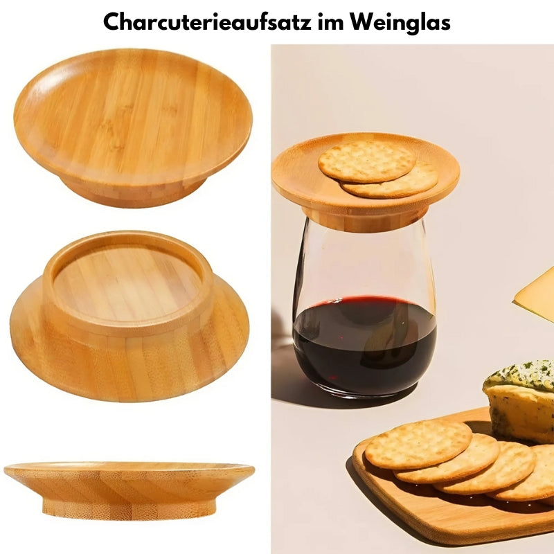 Bambus-Untersetzer für Weingläser – 4er Set