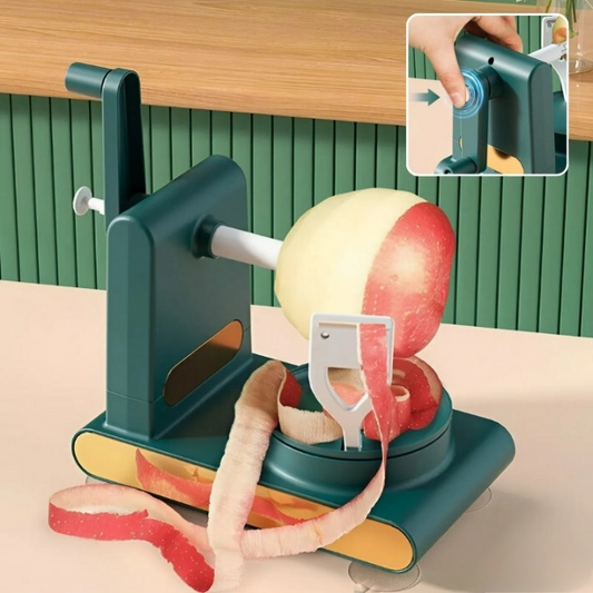 Manueller rotierender Obstschäler, Edelstahl Obst- und Gemüseschäler, ergonomisches Design