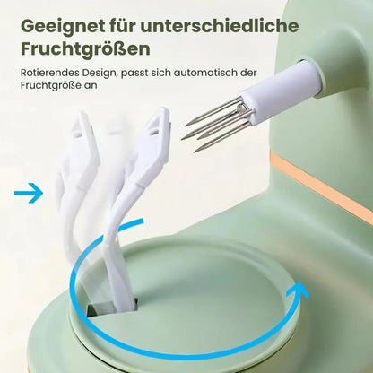Manueller rotierender Obstschäler, Edelstahl Obst- und Gemüseschäler, ergonomisches Design