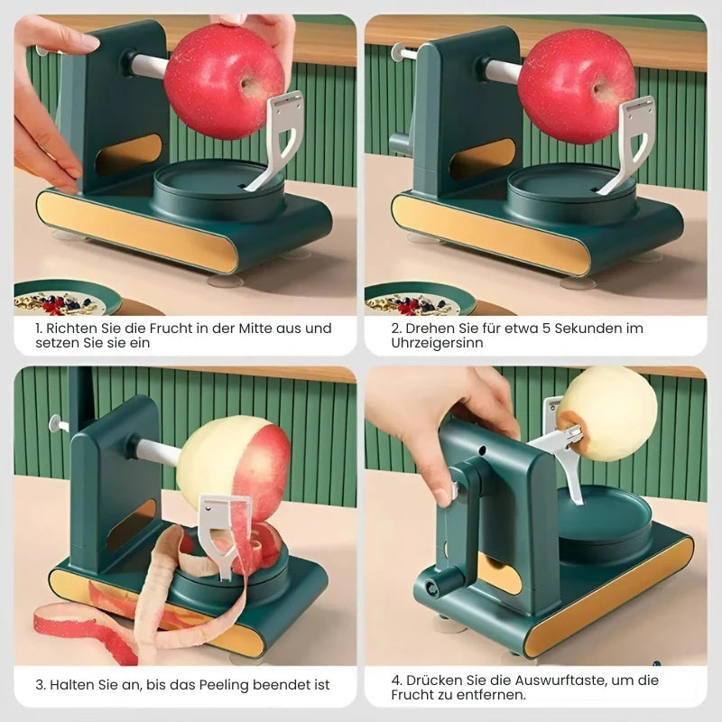 Multi-Fruchtschäler aus Edelstahl, vielseitiger Obst- und Gemüseschäler, rostfrei, ergonomisch