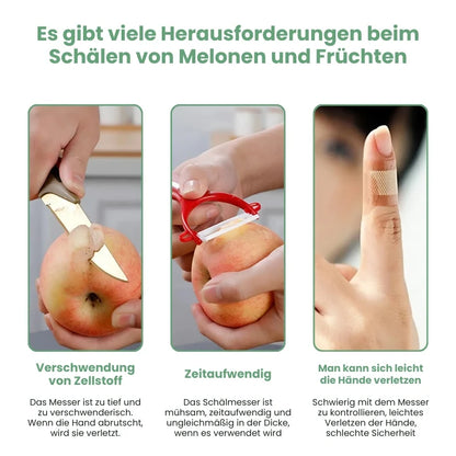 Multi-Fruchtschäler aus Edelstahl, vielseitiger Obst- und Gemüseschäler, rostfrei, ergonomisch