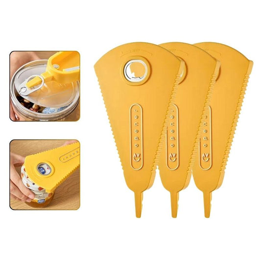Multifunktionaler Flaschenöffner, Set aus 2 Stück, Für Küche, Camping und Picknick, Rutschfester Griff