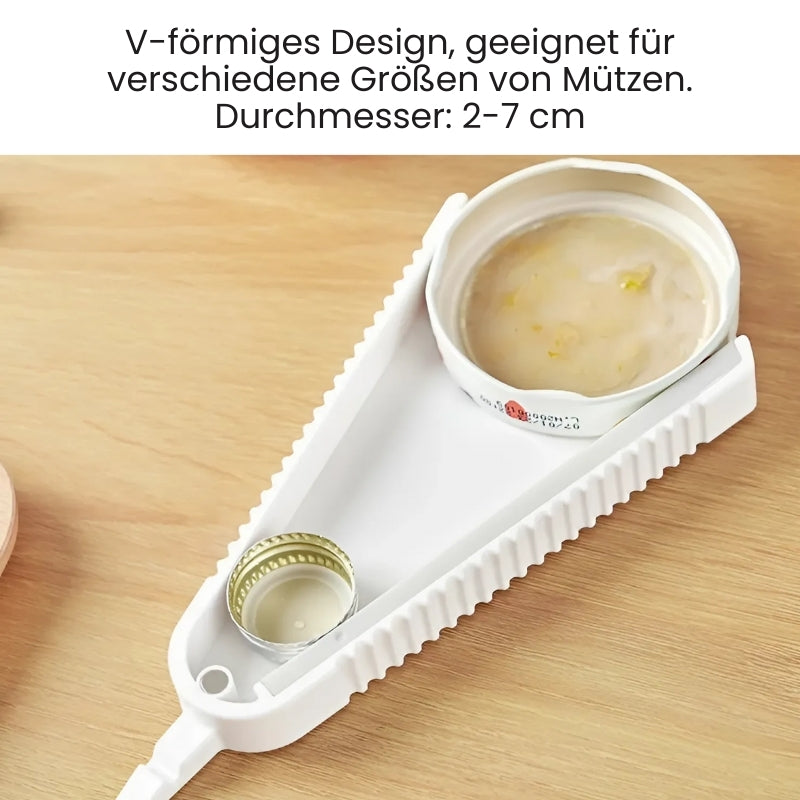 Multifunktionaler Flaschenöffner, Set aus 2 Stück, Für Küche, Camping und Picknick, Rutschfester Griff