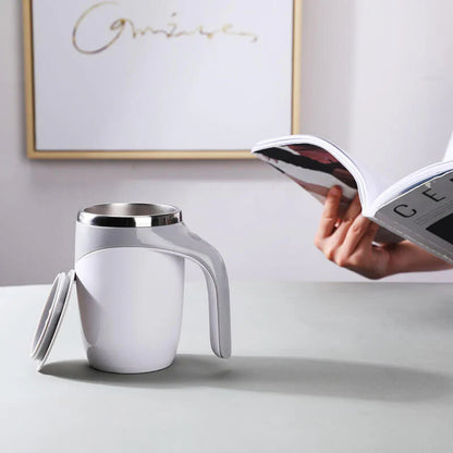 Automatischer Rührbecher – Selbstumrührender Kaffeebecher, Ideal für Kaffee, Tee, Milch und Proteinshakes, BPA-frei
