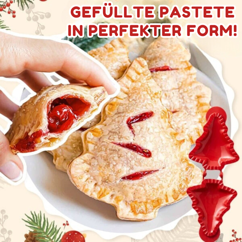 Set aus 3 Weihnachts-Hand-Pie-Maker – Festliche Backformen für Mini-Pasteten