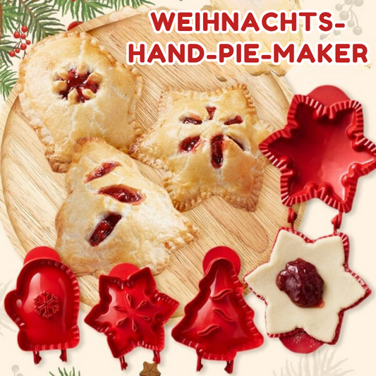 Set aus 3 Weihnachts-Hand-Pie-Maker – Festliche Backformen für Mini-Pasteten