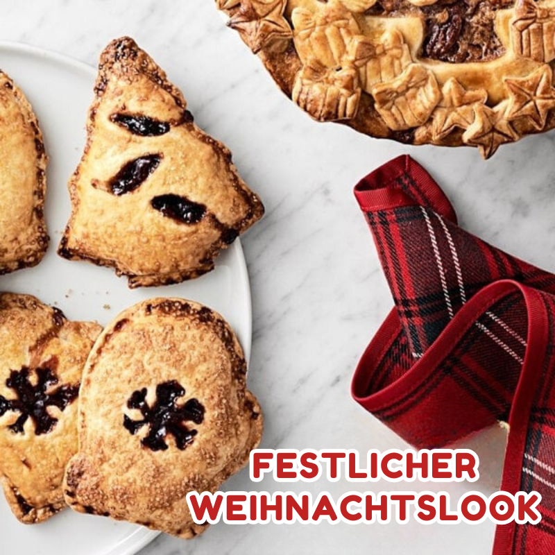 Set aus 3 Weihnachts-Hand-Pie-Maker – Festliche Backformen für Mini-Pasteten