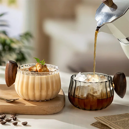 Eleganter Becher aus Borosilikatglas 200ml – Stilvolle Tasse für Kaffee und Tee, Wärmespeichernd, Spülmaschinenfest