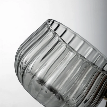 Eleganter Becher aus Borosilikatglas 200ml – Stilvolle Tasse für Kaffee und Tee, Wärmespeichernd, Spülmaschinenfest