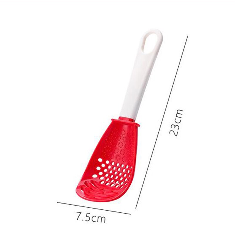 Set mit 2 Multifunktionalen Küchenkochlöffeln, Ergonomische und Hitzebeständige Kochutensilien zum Rühren, Servieren und Abtropfen
