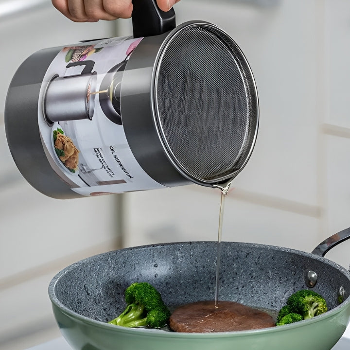 Ölfilter für gebrauchtes Öl – Edelstahl Sieb, 1200ml-1700ml