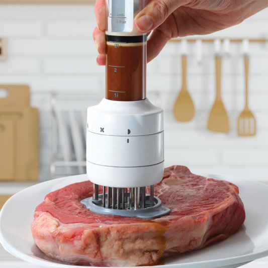 Fleischmarinade-Injektor aus Edelstahl, 50-90ml Kapazität, Perfekte Würzung für Fleisch